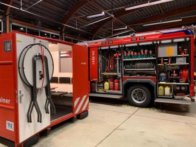 Bezoek brandweer
