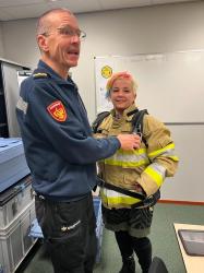 Bezoek brandweer