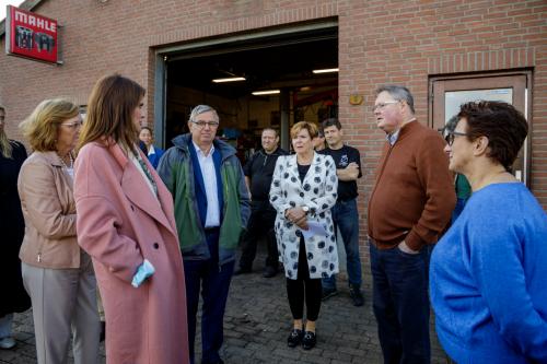 Bezoek minister Barbara Visser - Meerstraat Bunde