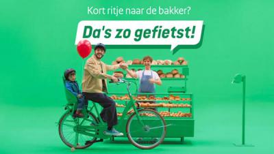 Da's zo gefietst