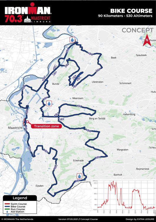 fietsparcours iron man 2021 groot