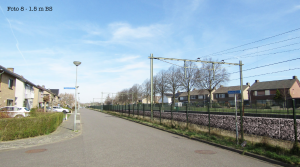 Geluidsschermen langs het spoor