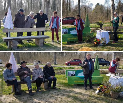 Herdenkingsbos, onthulling bankje IVN Meerssen