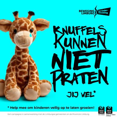 Knuffel kunnen niet praten. Jij wel!