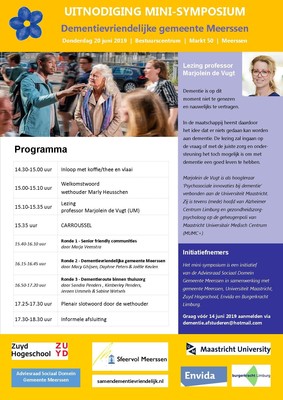 Poster - symposium dementievriendelijke gemeente 2019