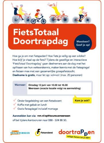 Poster fiets doortrap