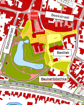 Projectgebied herinrichting Markt