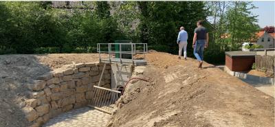 Regenwaterbuffer Aan de Pletsmolen in aanleg