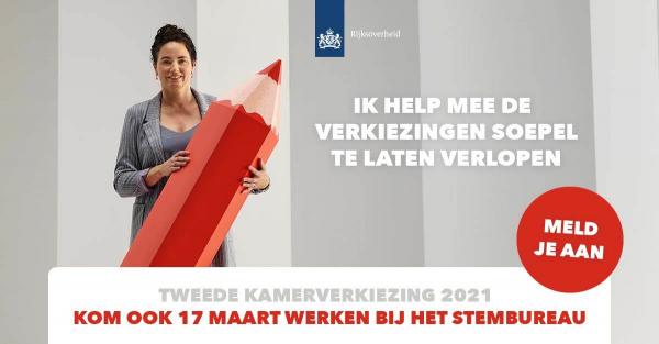 Tweede Kamerverkiezingen: Kom werken bij het stembureau