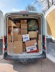Vierkante cirkel Bunde - bus volgeladen