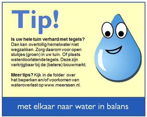 Water in balans Tip