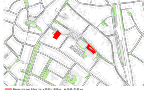 Kaartje parkeren Bunde-centrum Kaartje parkeren Bunde-centrum