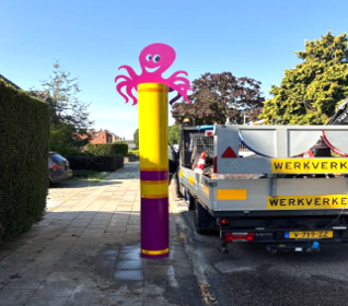 Octopuspaal bij basisschool